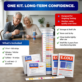 BestProd 17-in-1 strip and bacteria tests for versatile home testing.