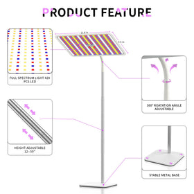 BESTVA 48W grow light four brightness levels adapt to plant needs