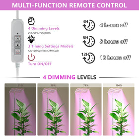 BESTVA 48W grow light gooseneck rotates 360 degrees for versatile positioning
