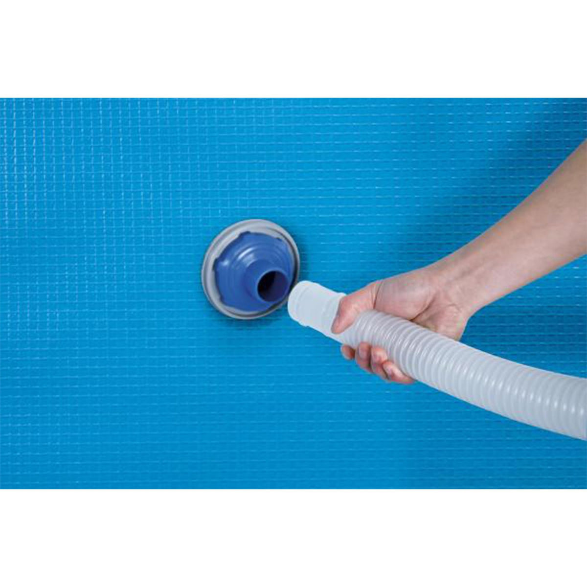 Bestway Flowclear with adjustable bracket aligns with water surface for thorough skimming