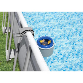 Bestway Flowclear full basket being emptied for continued skimming