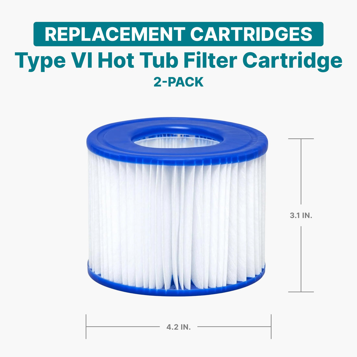 Bestway SaluSpa VI cartridge closeup shows filter media for pristine clarity.