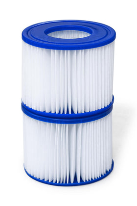 Bestway SaluSpa VI two-pack front view helps maintain clean spa water.