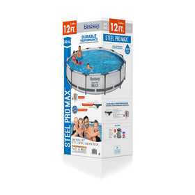 Bestway Steel Pro MAX pool contents include pump and patches