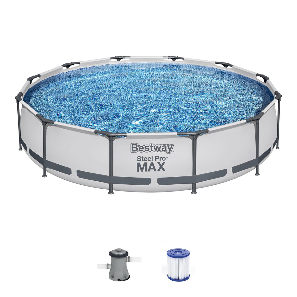 Bestway Steel Pro MAX pool with rust-resistant frame for durable backyard use