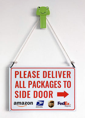 Bestylez aluminum sign with rustproof build for longevity.