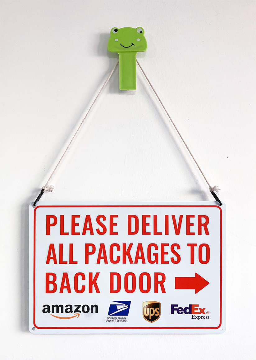 Bestylez delivery sign bright colors attract attention for doorstep directions