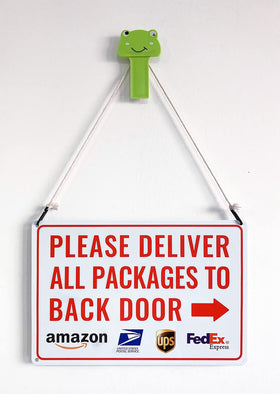 Bestylez delivery sign bright colors attract attention for doorstep directions