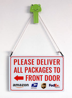 Bestylez outdoor use delivery sign left arrow maintains readability in various weather