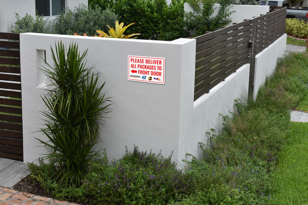 Bestylez front-door sign left arrow easy to mount on porch or wall