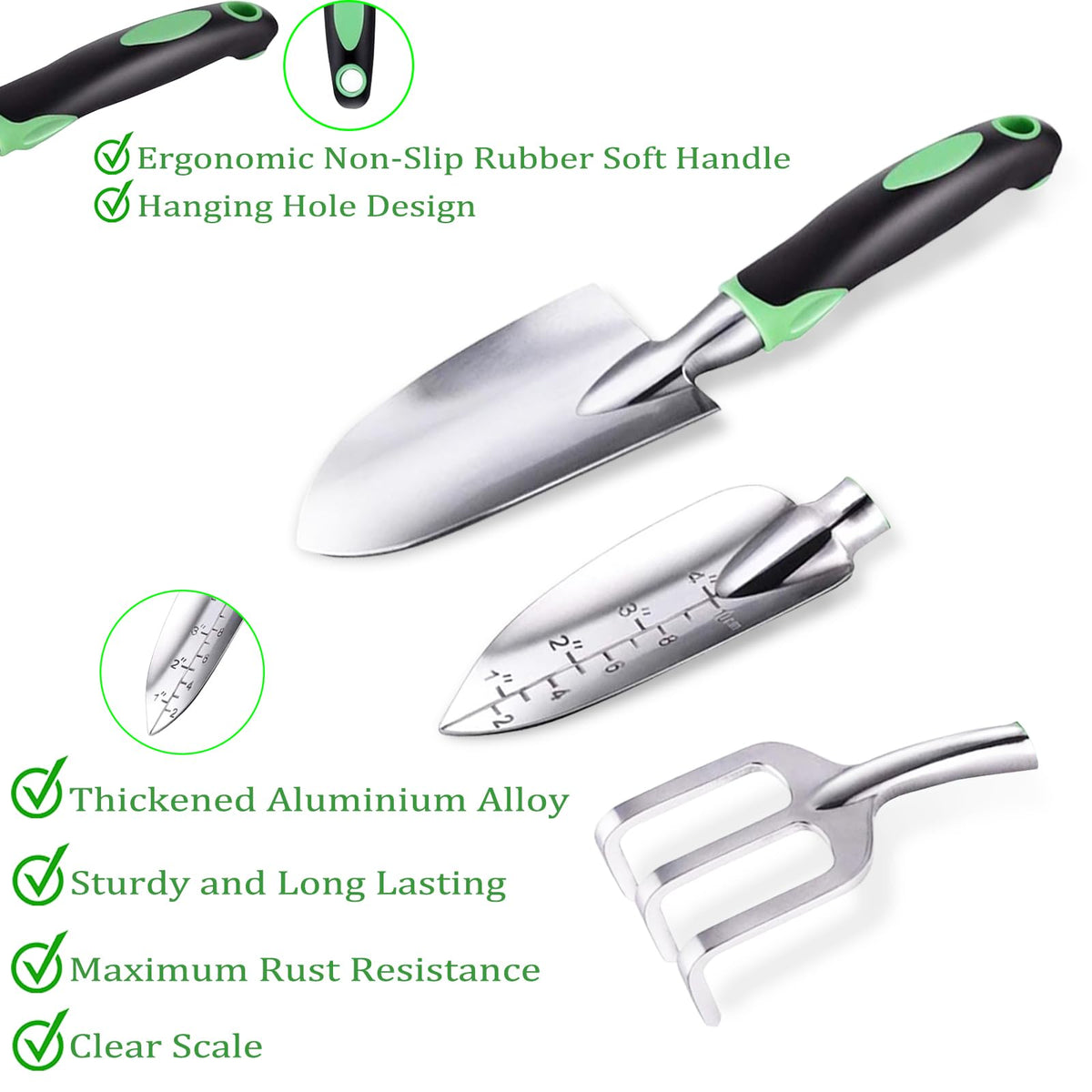Beswill ergonomic soft-grip handles reduce fatigue for longer gardening sessions