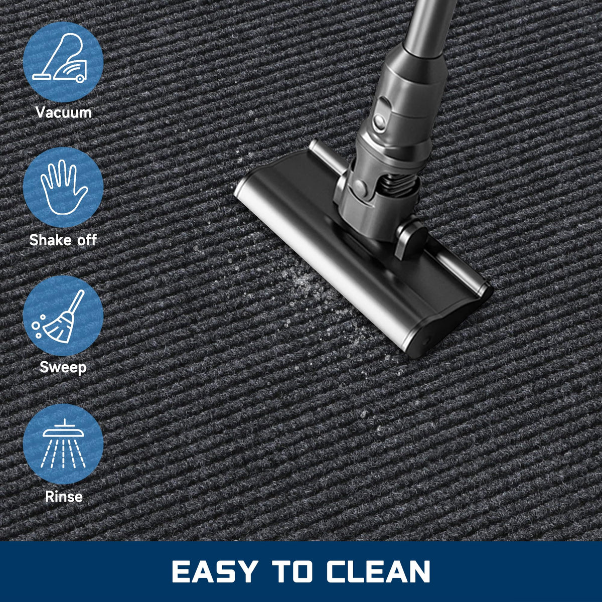 BesWin easy-clean hose-down ready mat for fast maintenance.