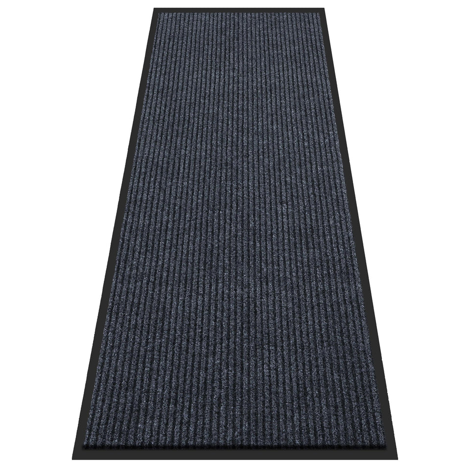 BesWin large door mat with rubber border traps dirt at the entry.