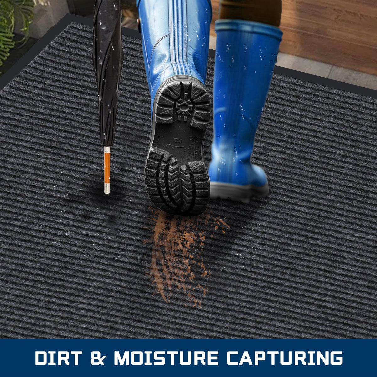 BesWin stain-resistant outdoor door mat withstands weather for long life.