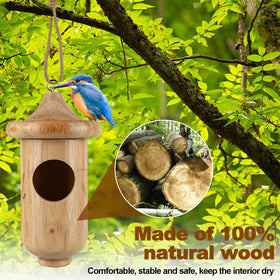 BESWORLDS Hummingbird House bottom drain promotes ventilation and a dry nest