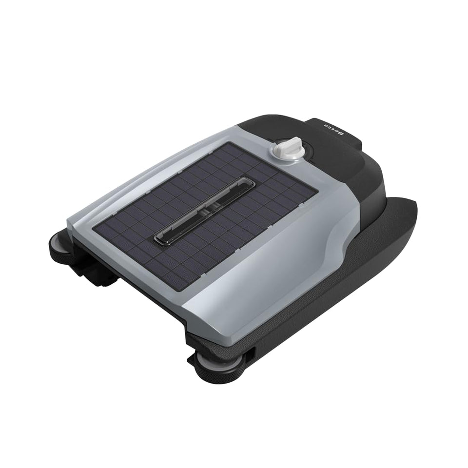 Betta Flex solar-powered skimmer gliding on water for debris-free surfaces.