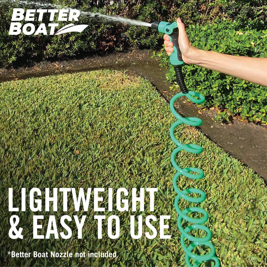 Better Boat garden cleaning hose reaches plants with ease