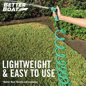 Better Boat garden cleaning hose reaches plants with ease