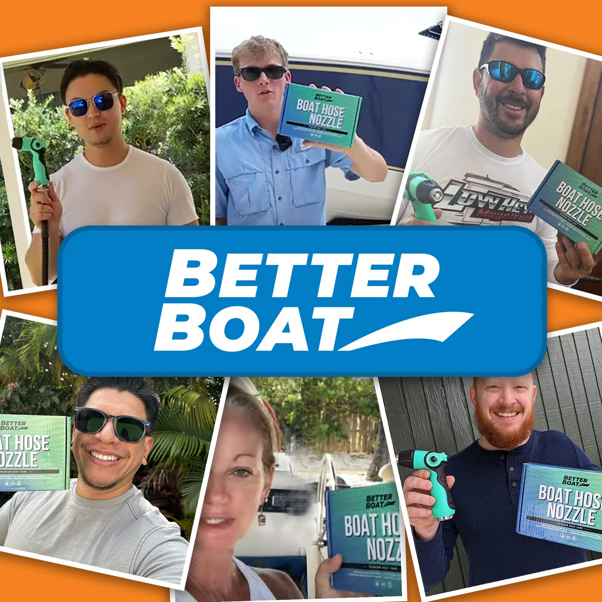 Better Boat heavy-duty nozzle built for boats, cars, and RV washdowns.