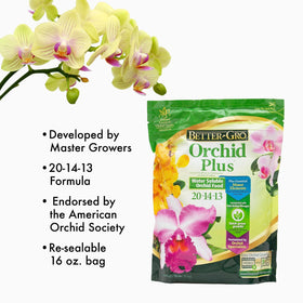 Better-Gro Orchid Plus measuring spoon for precise weekly dosing.