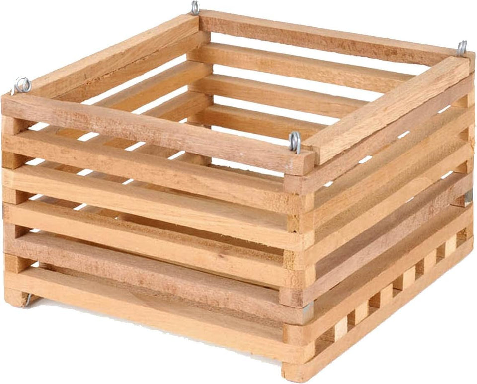 Better-Gro Sun Bulb square cedar basket shows natural texture for stylish orchid display