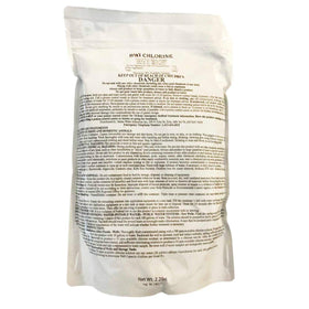 Better Water Industries C21044 chlorine pellets close-up, versatile use in wells and agricultural water systems.