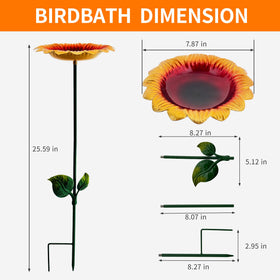 BETTY&SARAH metal sunflower decor elevates outdoor spaces with a charming yellow bloom.