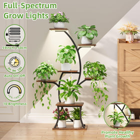 BEVAURORA 7-tier metal shelves top-to-bottom display sturdy design for heavy pots