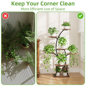 BEVAURORA curved plant holder rack close-up elegant curves add style to any room