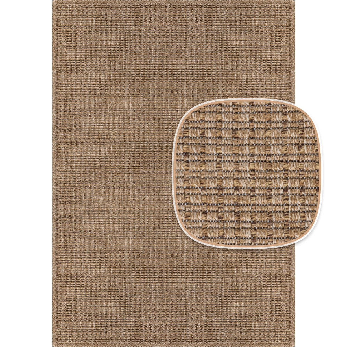 Beverly Rug Easy Jute Natural 9x12 in living room setup demonstrates versatile interior styling.