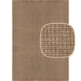 Beverly Rug Easy Jute Natural 9x12 in living room setup demonstrates versatile interior styling.