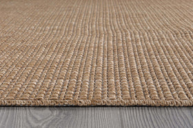Beverly Rug Easy Jute Natural 9x12 close-up of low pile non-shedding design.
