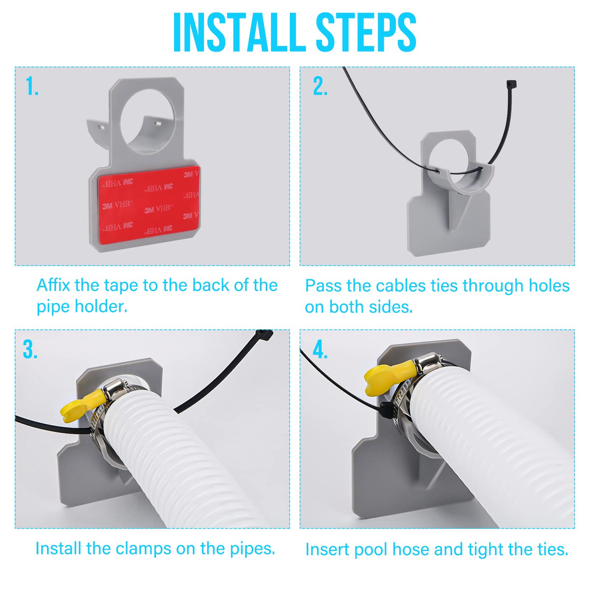 Bewave above-ground pool hose setup - quick, tool-free installation.