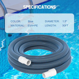 BEWAVE floating hose for easy, buoyant vacuuming around water