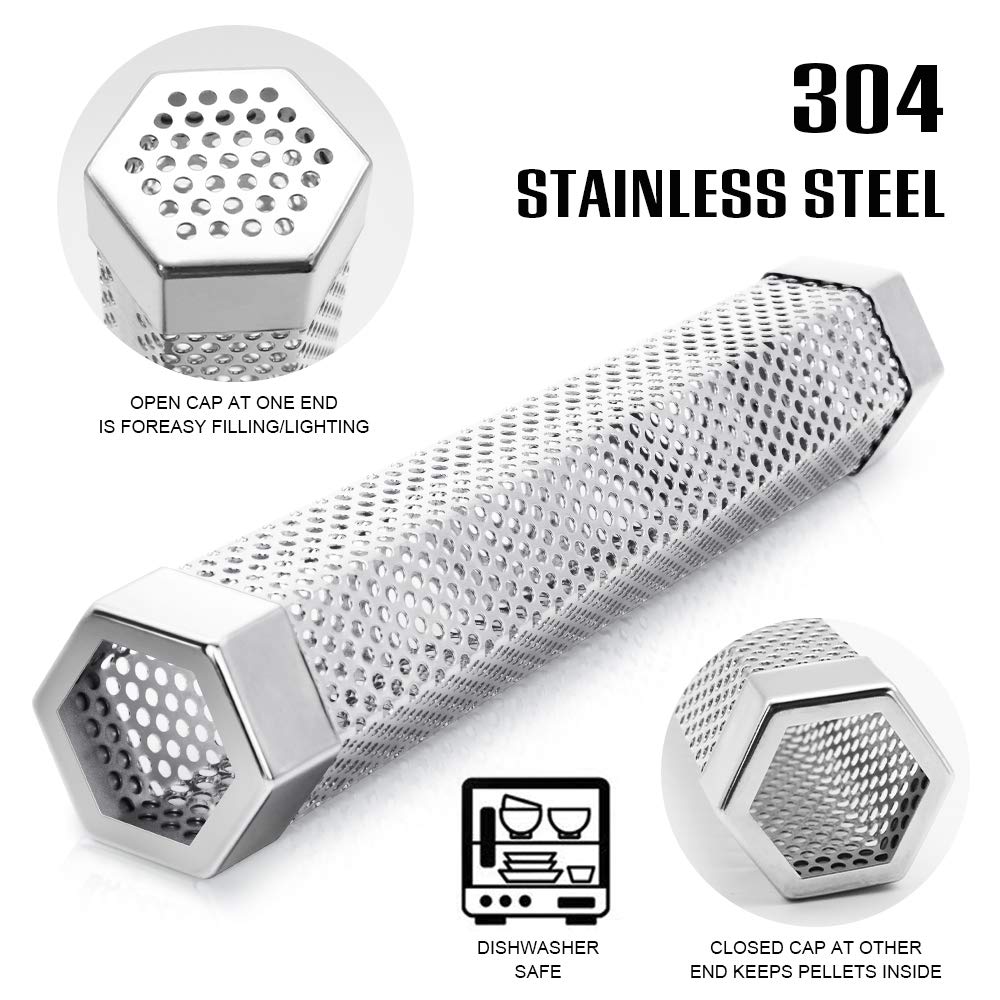 BEWAVE pellet smoker tube supporting hot and cold smoking