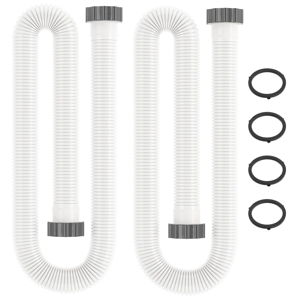 BEWAVE 1.5-inch 59-inch pool hose for above-ground pools with quick replacement use