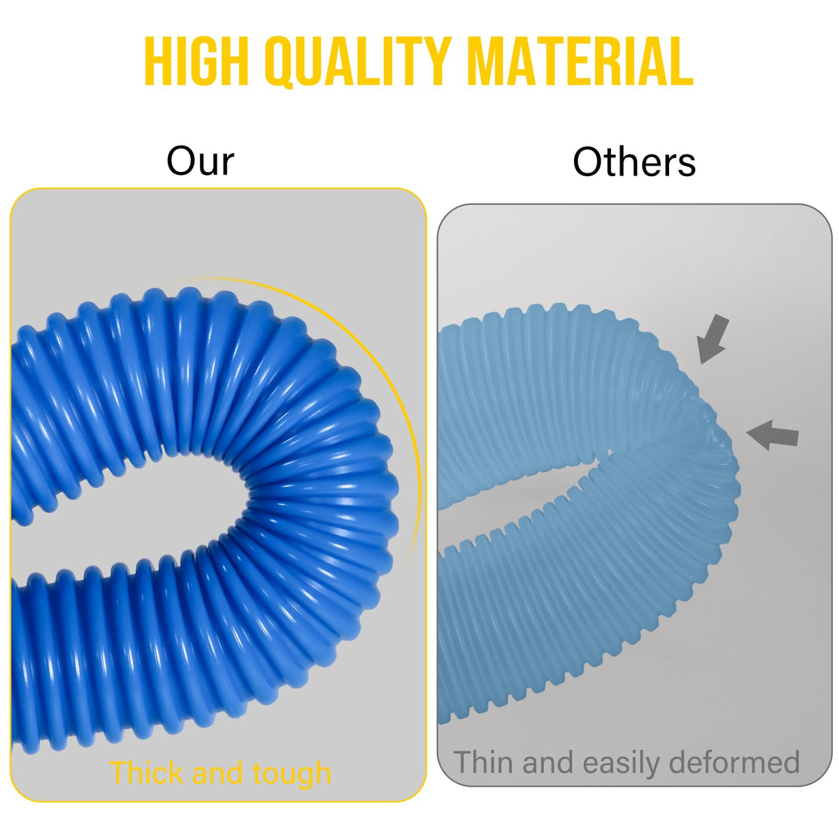 BEWAVE hose compatibility with 330–1000 GPH pumps for flexible setups.