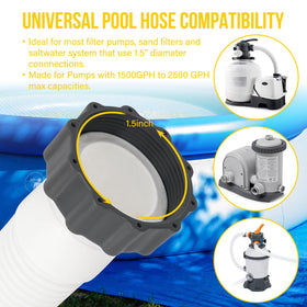 BEWAVE 1.5-inch 59-inch hoses replace worn tubing on above-ground pools easily