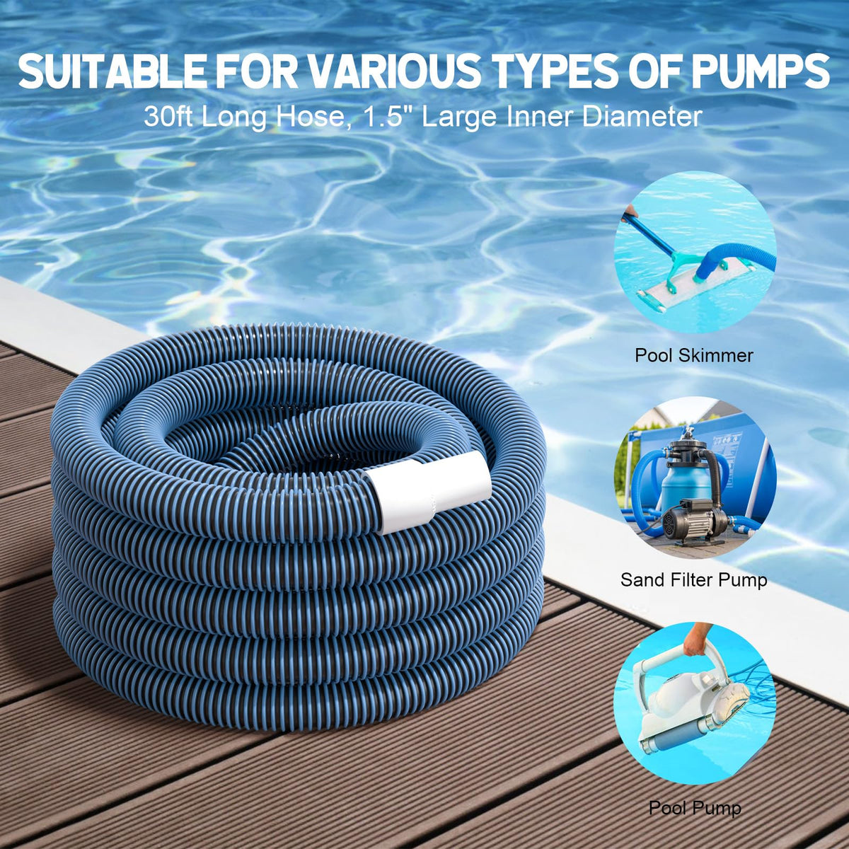 BEWAVE spiral wound construction hose for durable connections