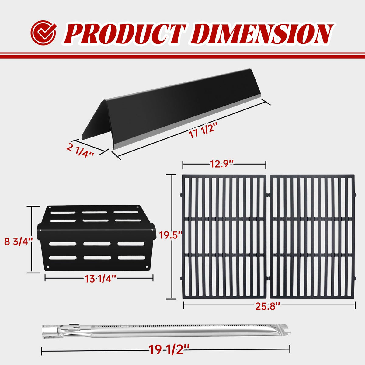 Bewesazy Genesis flavorizer bars designed for front-control Weber 300 series models
