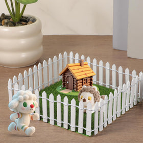 Bewudy miniature garden fence for fairy diorama and plant displays.