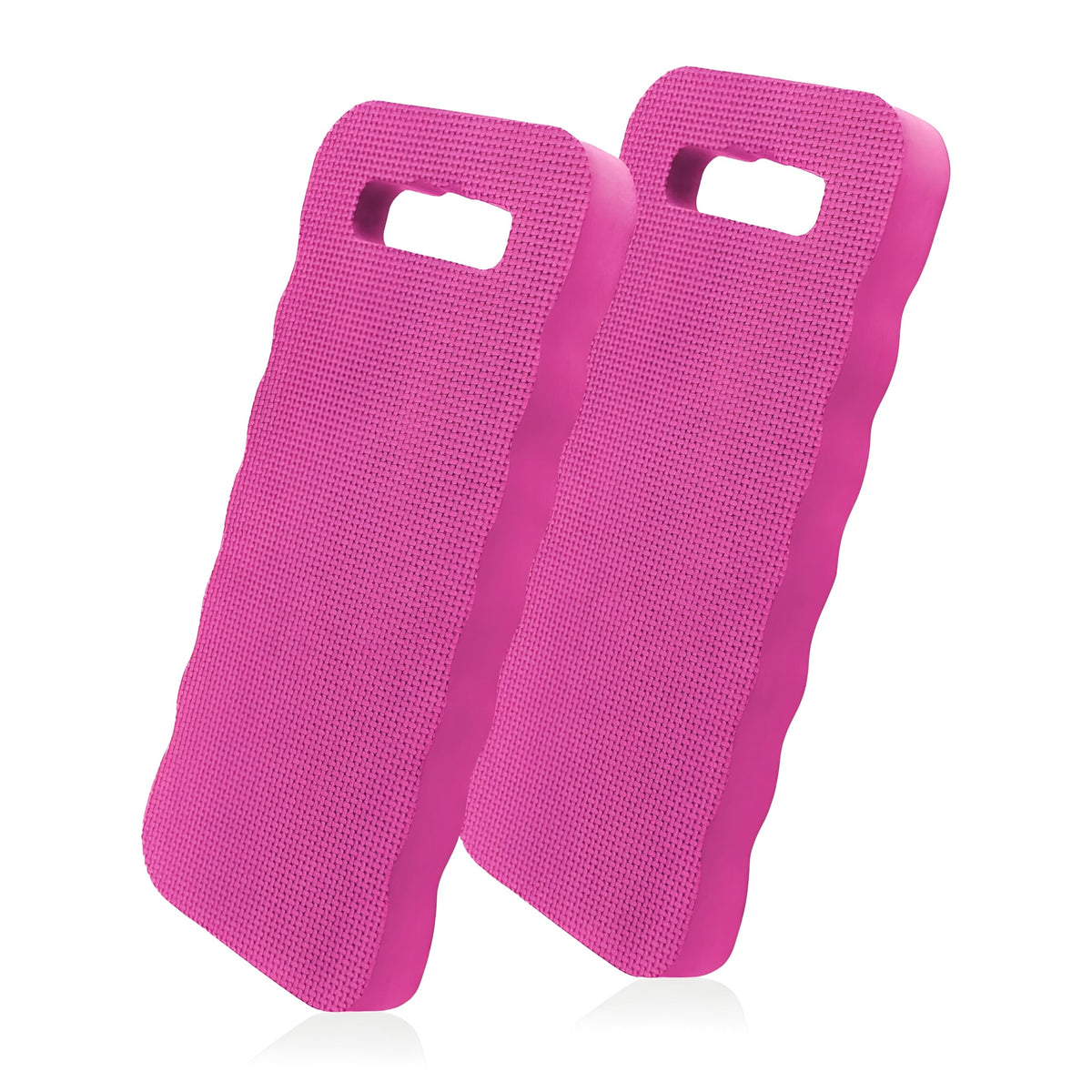 Bexter foam kneeling pad in yellow cushions knees during home workouts.