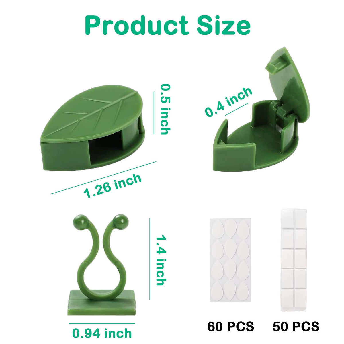 Beyoslf invisible wall clip blends with foliage for tidy vines.