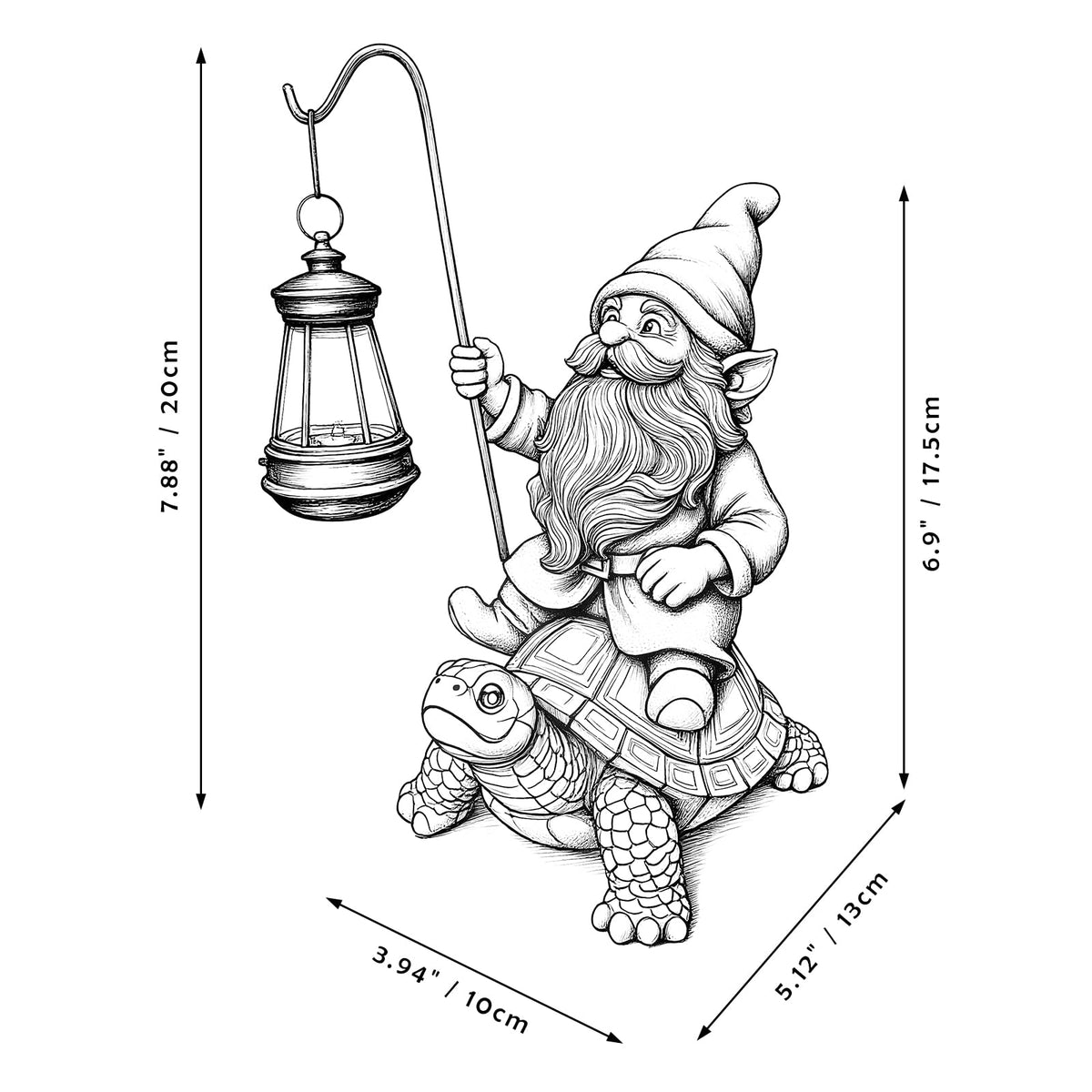 Bezseili classic red-hat gnome adds timeless character to garden