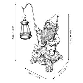 Bezseili classic red-hat gnome adds timeless character to garden