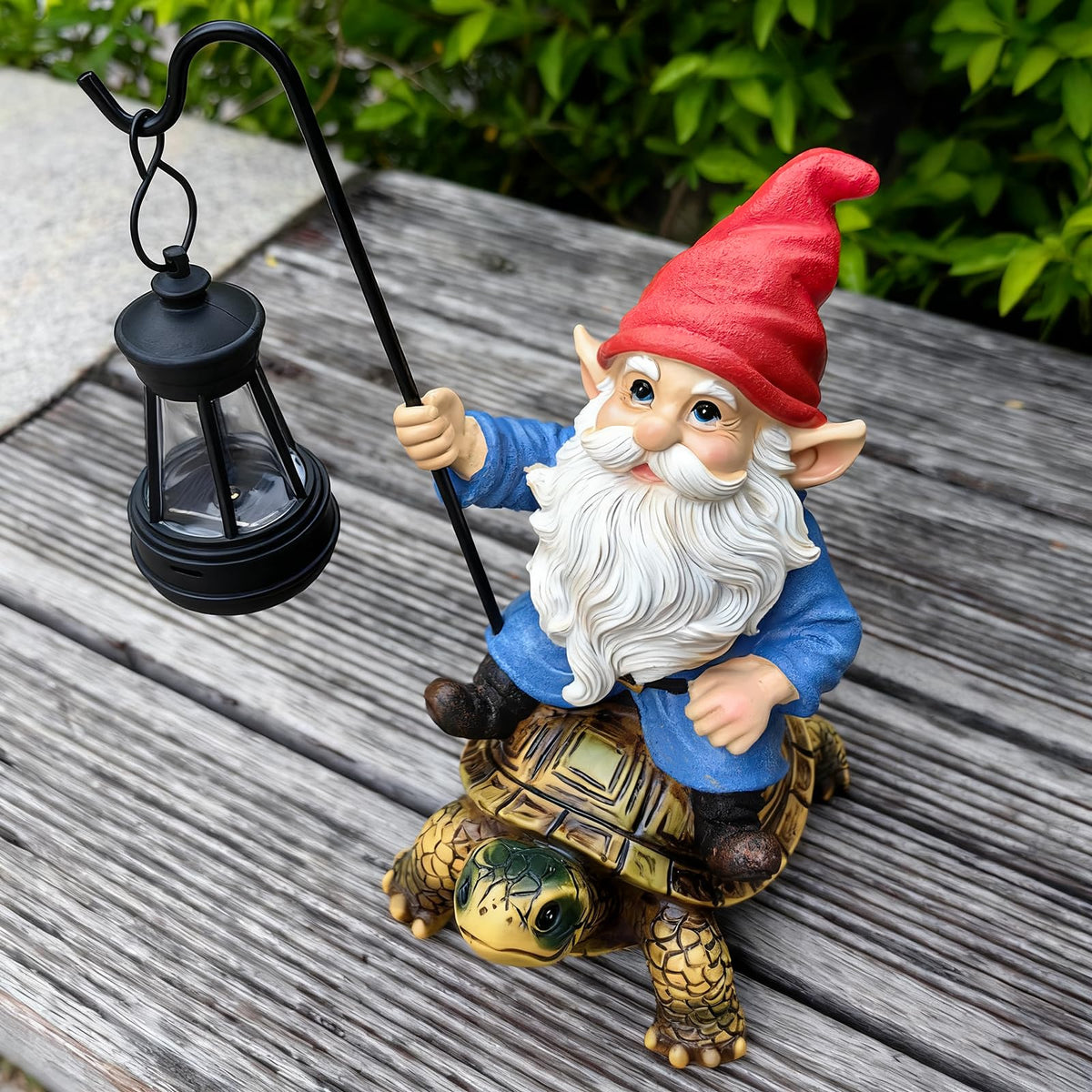 Bezseili garden-path gnome statue guides visitors along paths