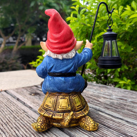 Bezseili weatherproof resin gnome designed for year-round outdoor use