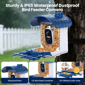 BFECUCA Large capacity 1.5L feeder reduces refills during birdwatching