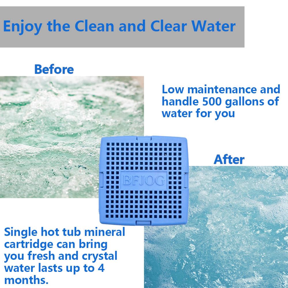 BFJOG Filter-Nourish-Activate technology delivers cleaner spa water and better filtration.