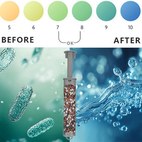 BFJOG hot tub water quality visual suggests clearer, gentler water after treatment.